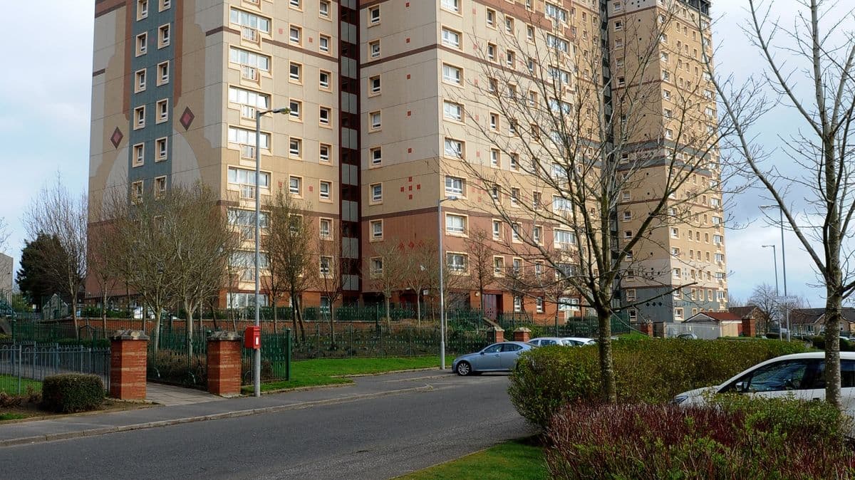 Thug jailed over machete attack outside Motherwell tower block