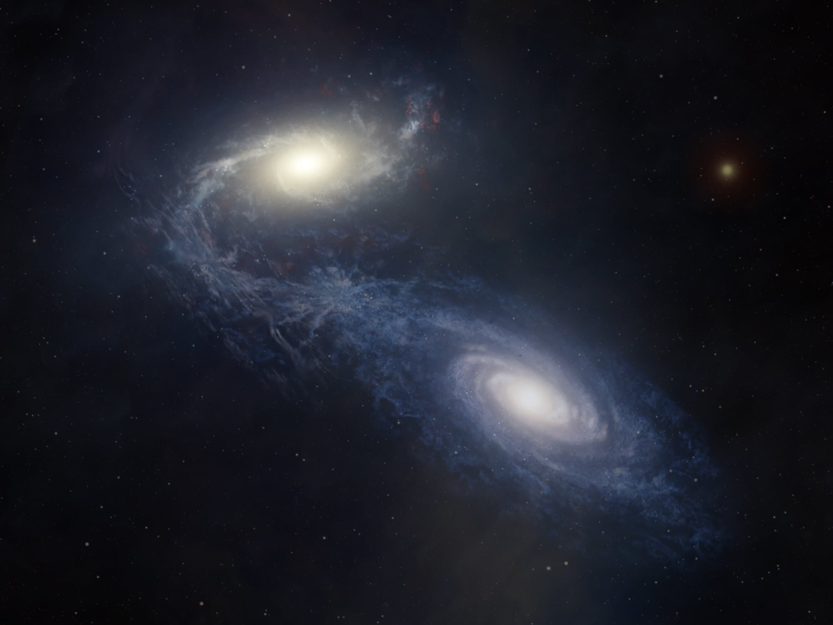 'Space archaeology' reveals first dynamic history of a giant spiral galaxy