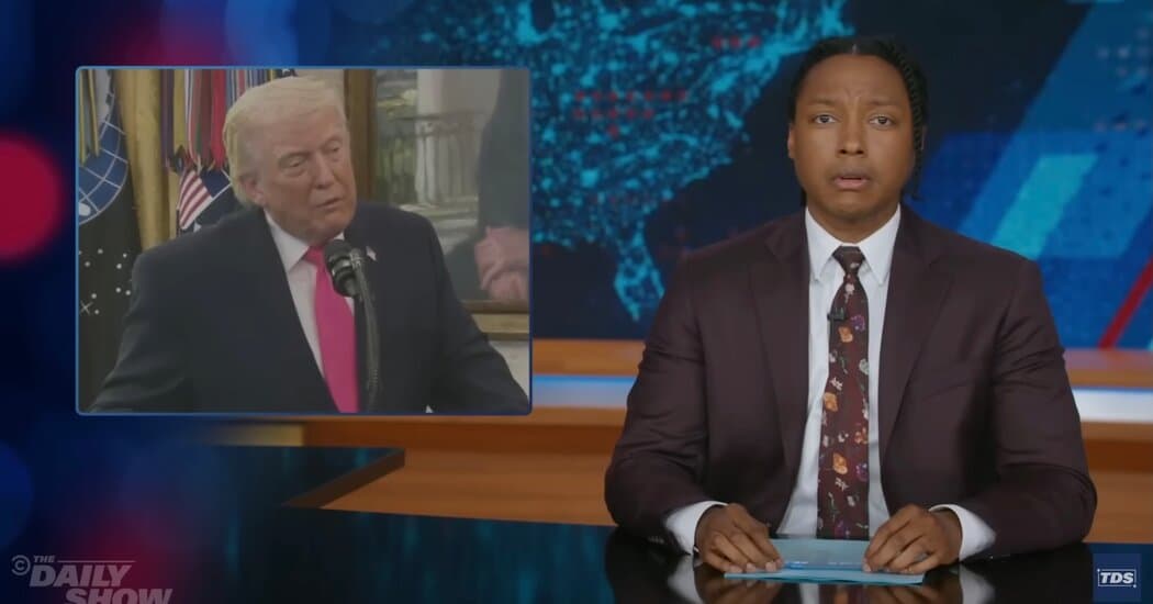 Late Night Questions the ‘Very Big Present’ Trump Got From Iran