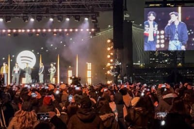 BTS returns to U.S. stage as full group after nearly 4 years