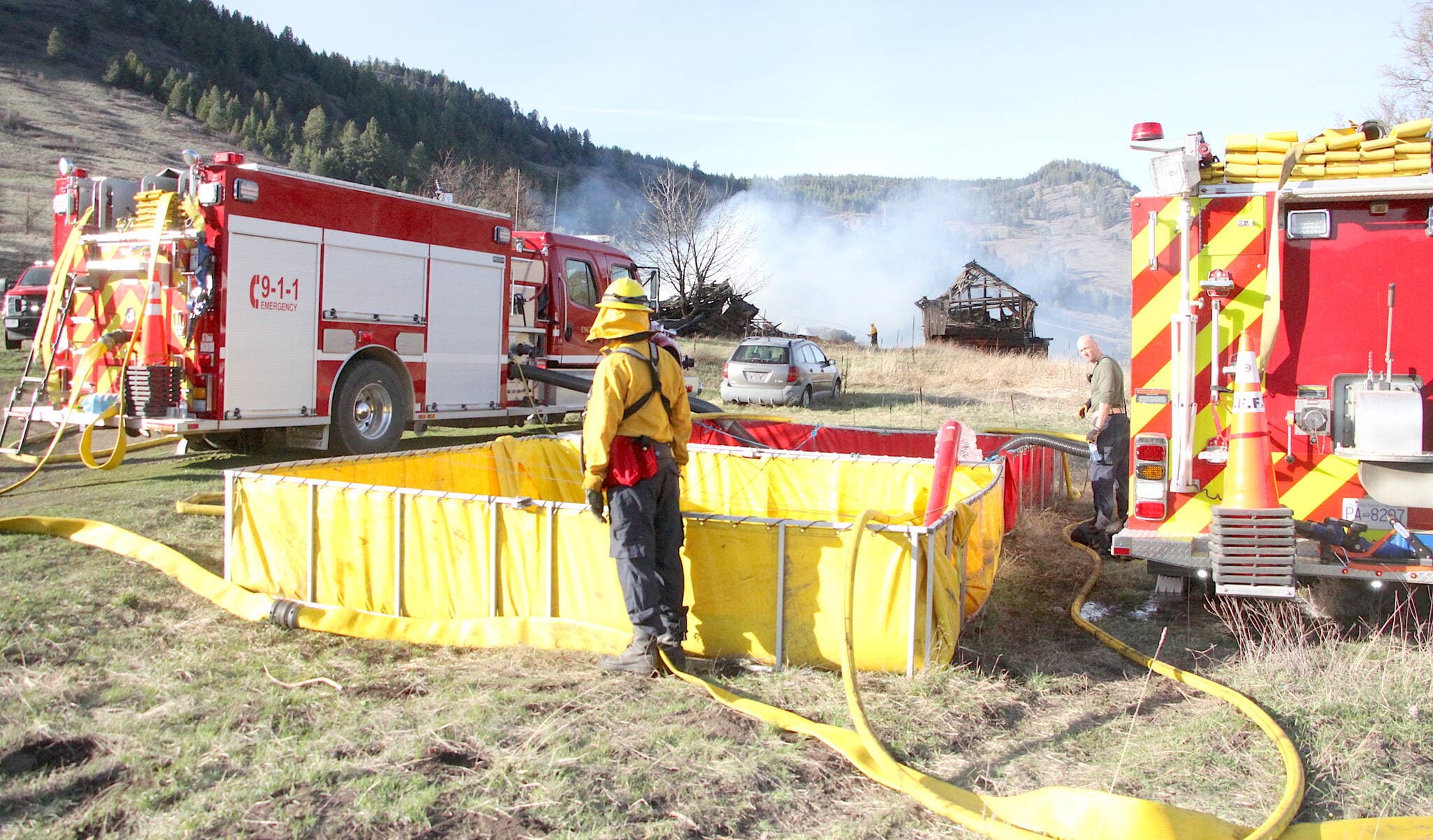 Fire on Hardy Mountain Road in Grand Forks claims barn