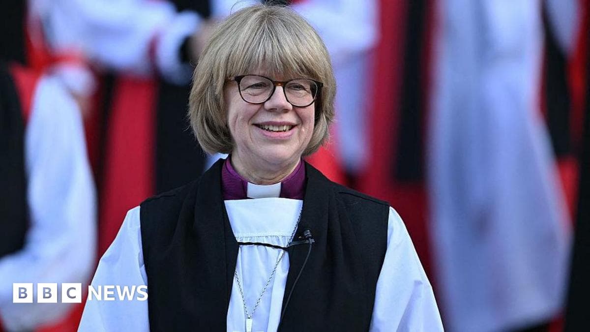 First female Archbishop of Canterbury Dame Sarah Mullally to be enthroned