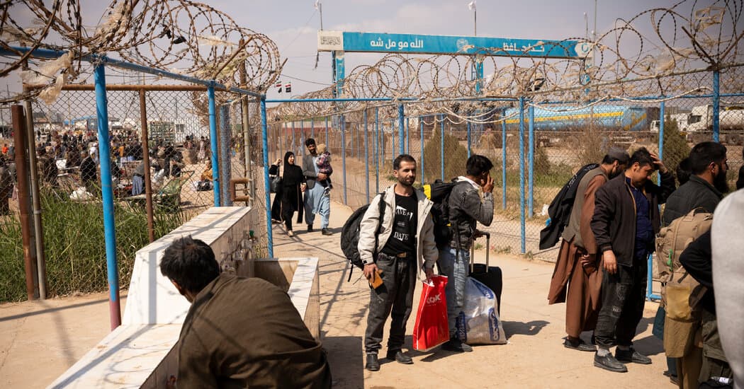 Caught Between Two Conflicts, Afghans Flee Iran