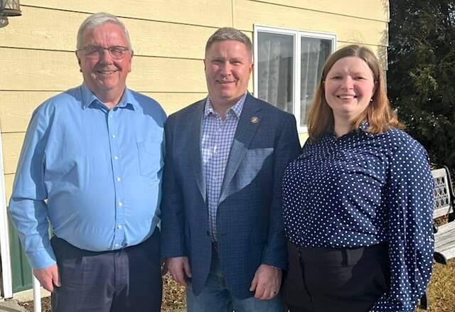 Candidates discuss issues with ND residents over a warm bowl of soup